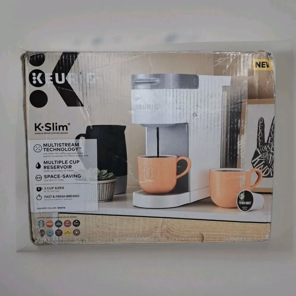 Keurig K-Slim Single Serve K Cup Pod Coffee Maker Multistream Black Open Box